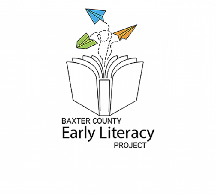 Baxter County Early Literacy Project logo graphic